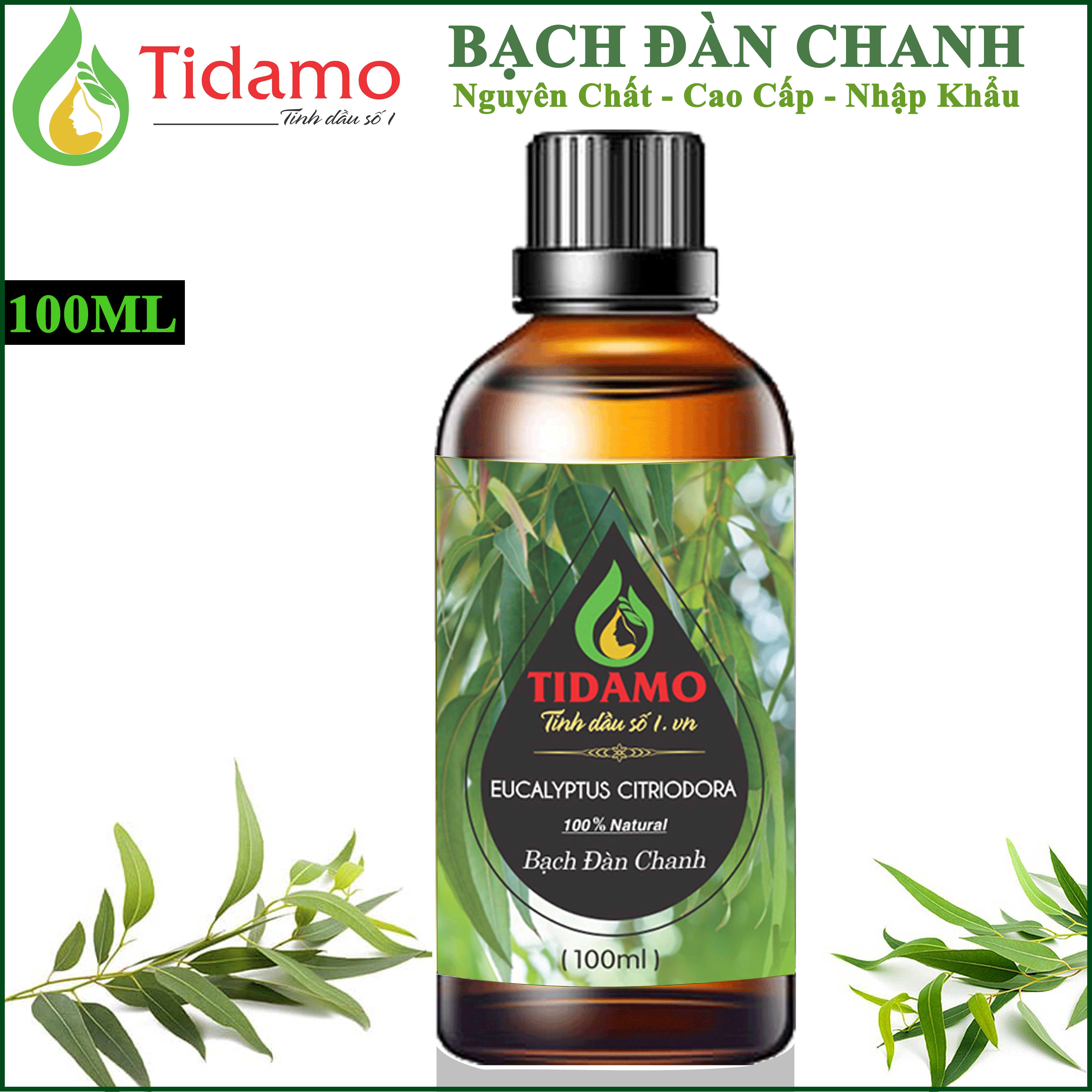 Tinh Dầu Bạch Đàn Chanh Nguyên Chất, Tự Chọn Dung Tích/ Chính Hãng TIDAMO, Có Kiểm Định Chất Lượng/ Tinh Dầu Xông Phòng Bạch Đàn Chanh Thơm Thư Giãn, Khử Mùi và Đuổi Muỗi