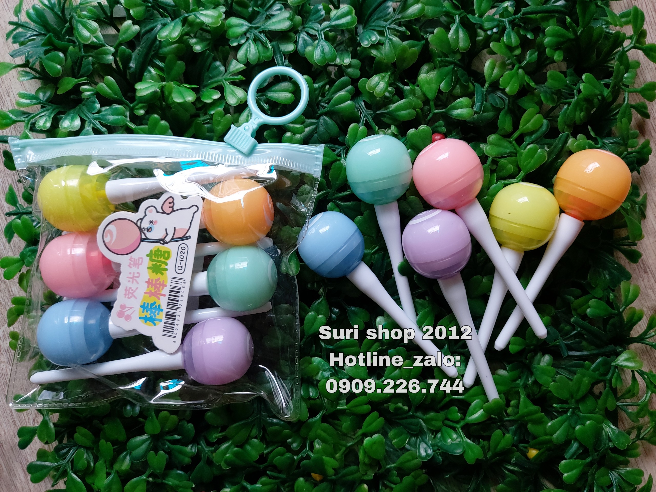 Set 6 cây bút dạ quang mini màu pastel nhiều kiểu dáng dễ thương ( giao mẫu ngãu nhiên )