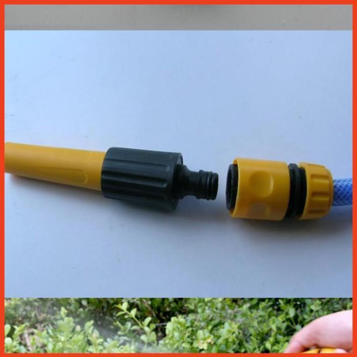 Bộ dây vòi xịt nước rửa xe,tưới cây .tăng áp 3 lần, loại 3m,5m 206622-5 cút sập,nối nhựa vàng+ tặng mở chai