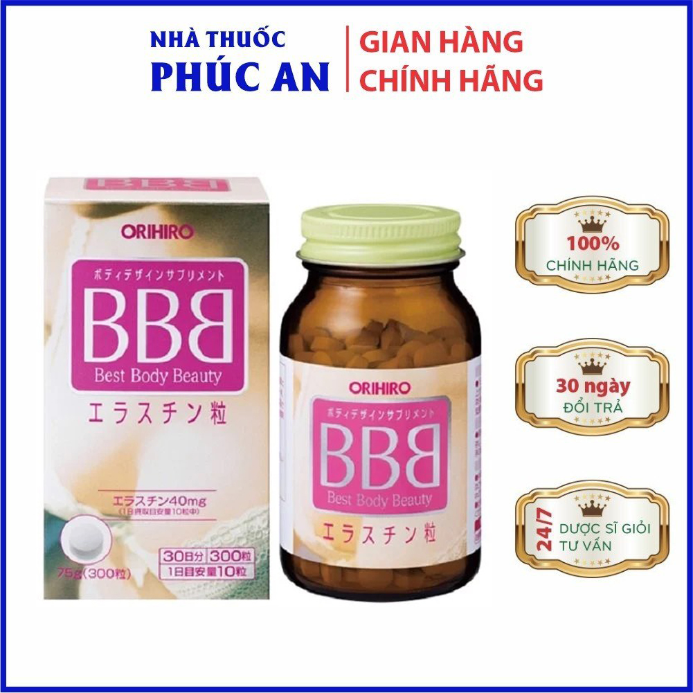 Viên uống nở ngực BBB Orihiro Nhật Bản 300 viên giúp tăng kích thước và săn chắc vòng 1