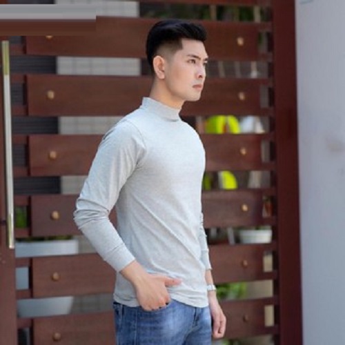 Áo thun nam dài tay GIỮ NHIỆT LÓT NỈ dáng ôm nhẹ thời trang, chất cotton co giãn nhẹ, 6 màu lựa chọn