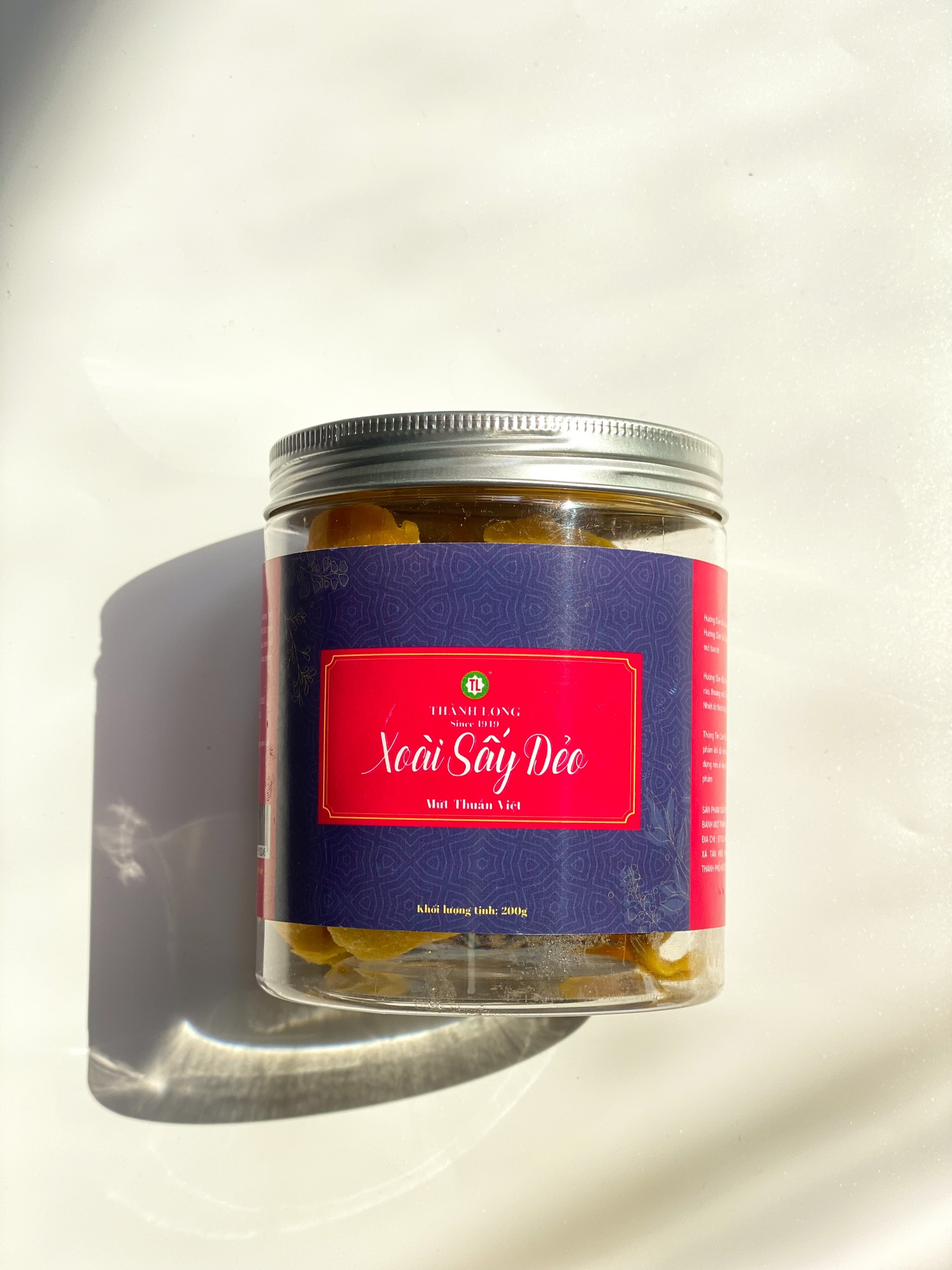 HỘP MỨT XOÀI SẤY DẺO - THÀNH LONG 200G - VIỆT NAM