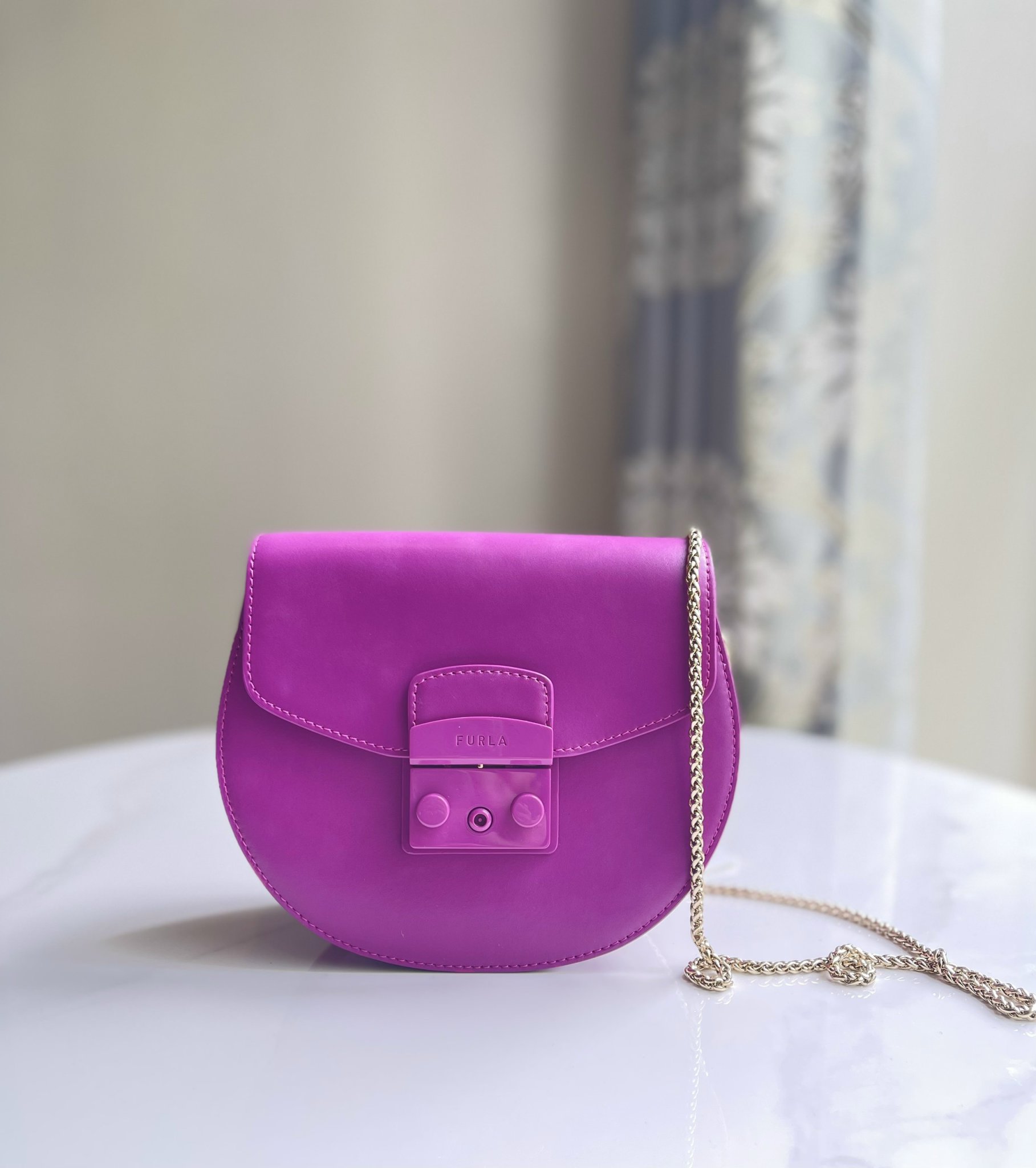 Túi Furla Metropolis Mini Crossbody Flamingo Purple