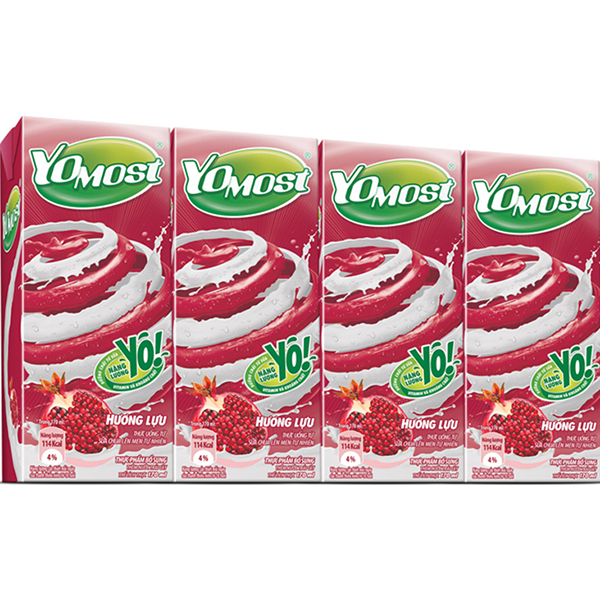 Thùng 48 Hộp Sữa Chua Lên Men Tự Nhiên Yomost Trái Lựu