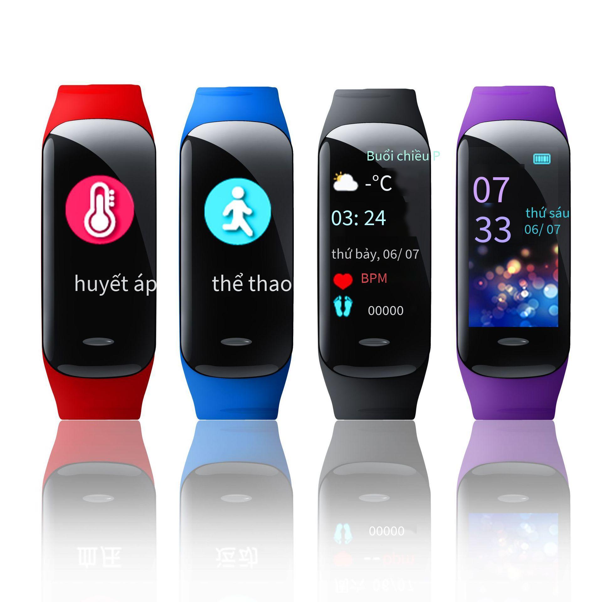Đồng hồ đeo tay thông minh C1plus giá thấp nhất C2PLUS máy đếm bước bluetooth thể thao tại chỗ