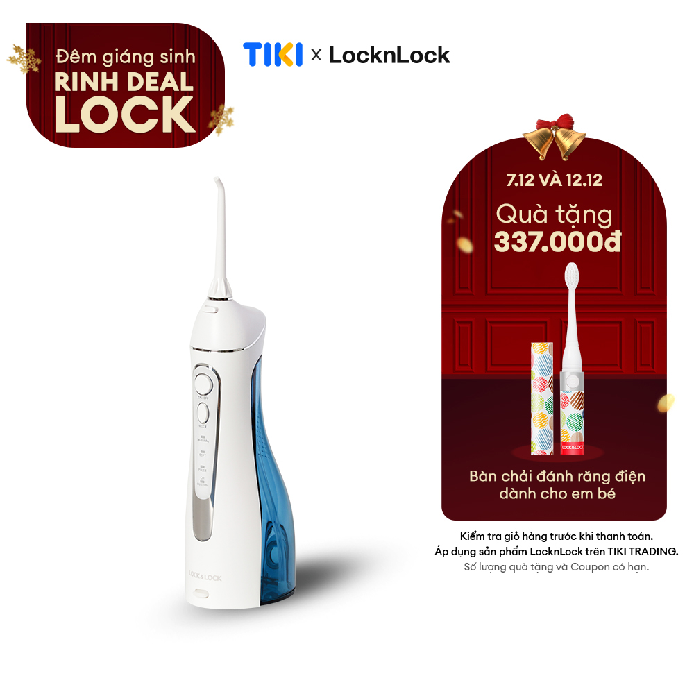 Máy Tăm Nước Không Dây LocknLock Cordless Oral Irrigator 