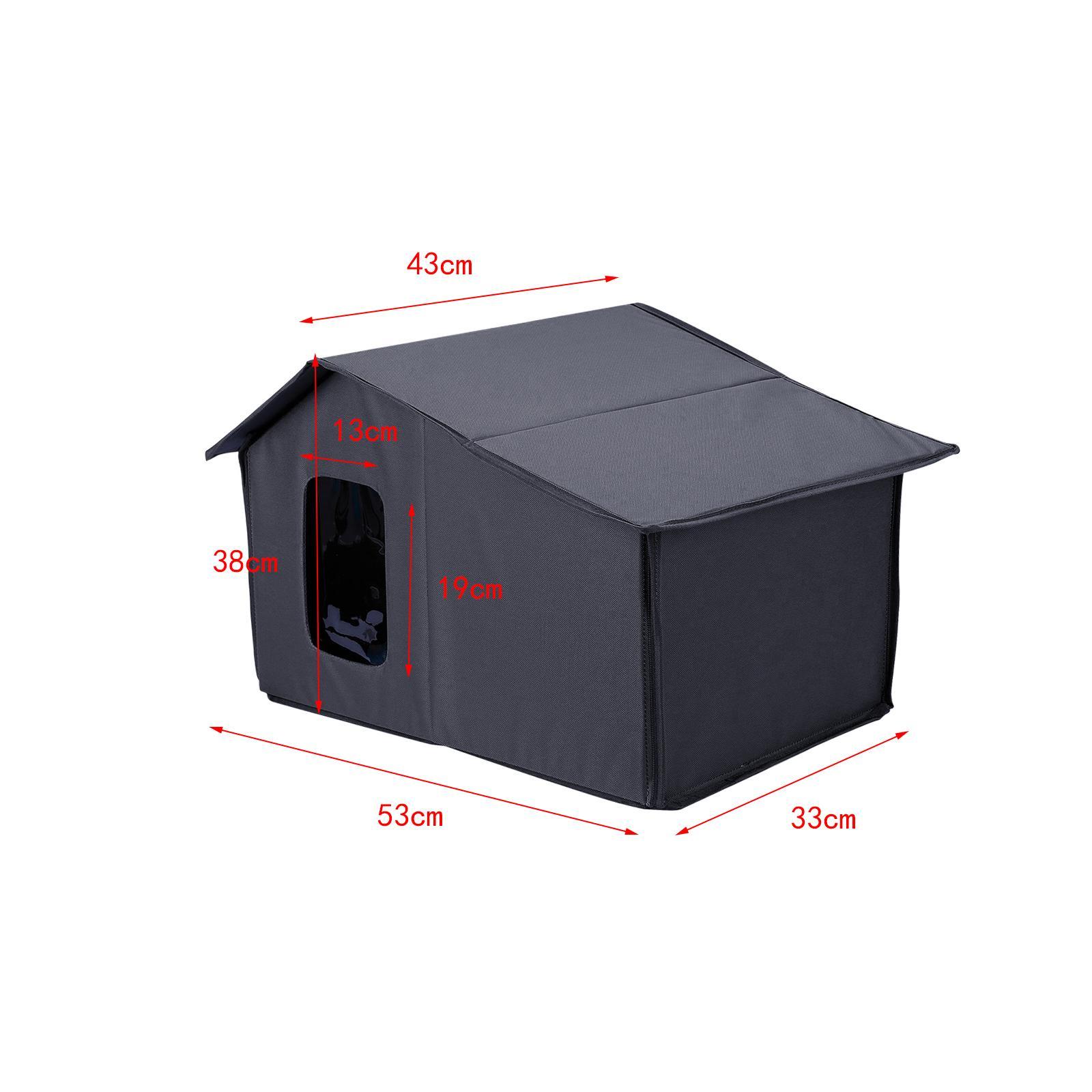 Cat House for Outdoor Detachable Breathable Nest Cozy Non Slip Dog House