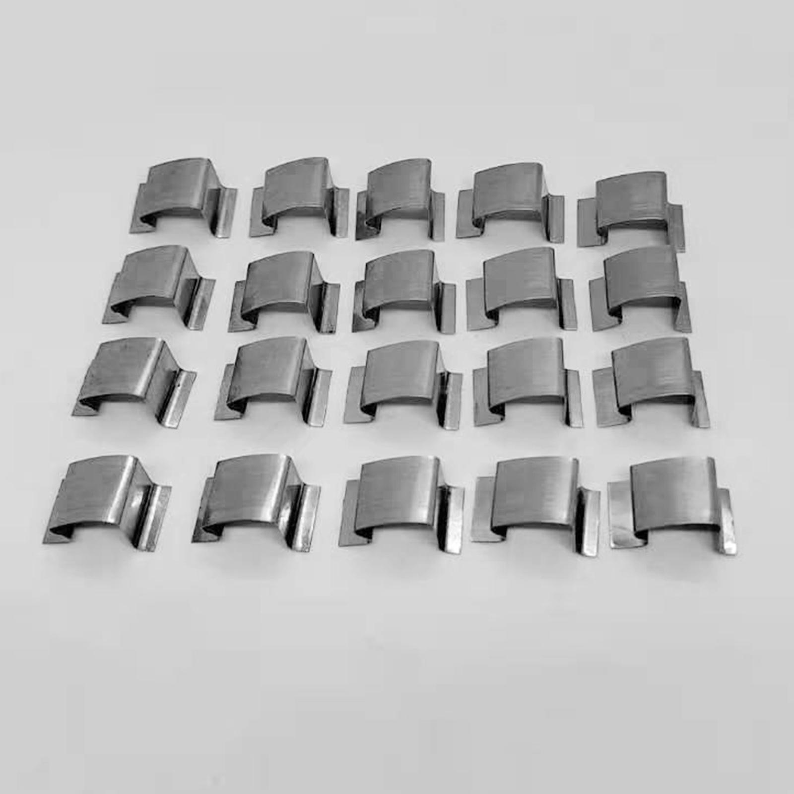80pcs/Pack 304 Stainless Steel Greenhouse Glass Pane Fixing & W Clips