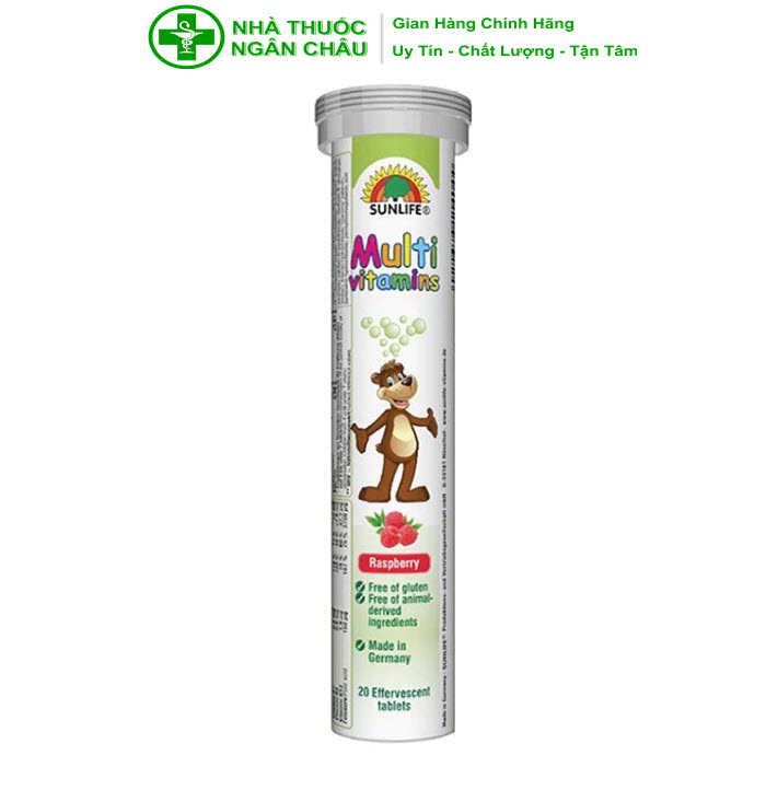 Viên sủi Mulvitamin For Kids Made in Germany - Bổ sung vitamin cho cơ thể, hỗ trợ tăng cường sức khỏe cho bé