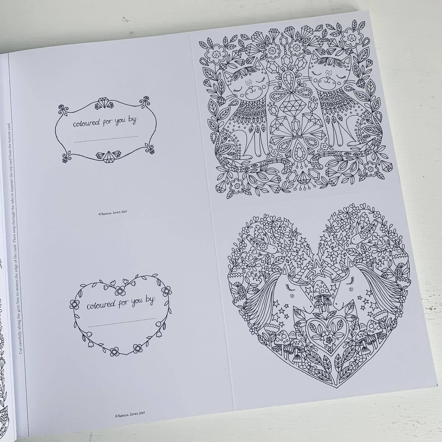 National Trust: The Colouring Book of Cards and Envelopes - Unicorns and Rainbows