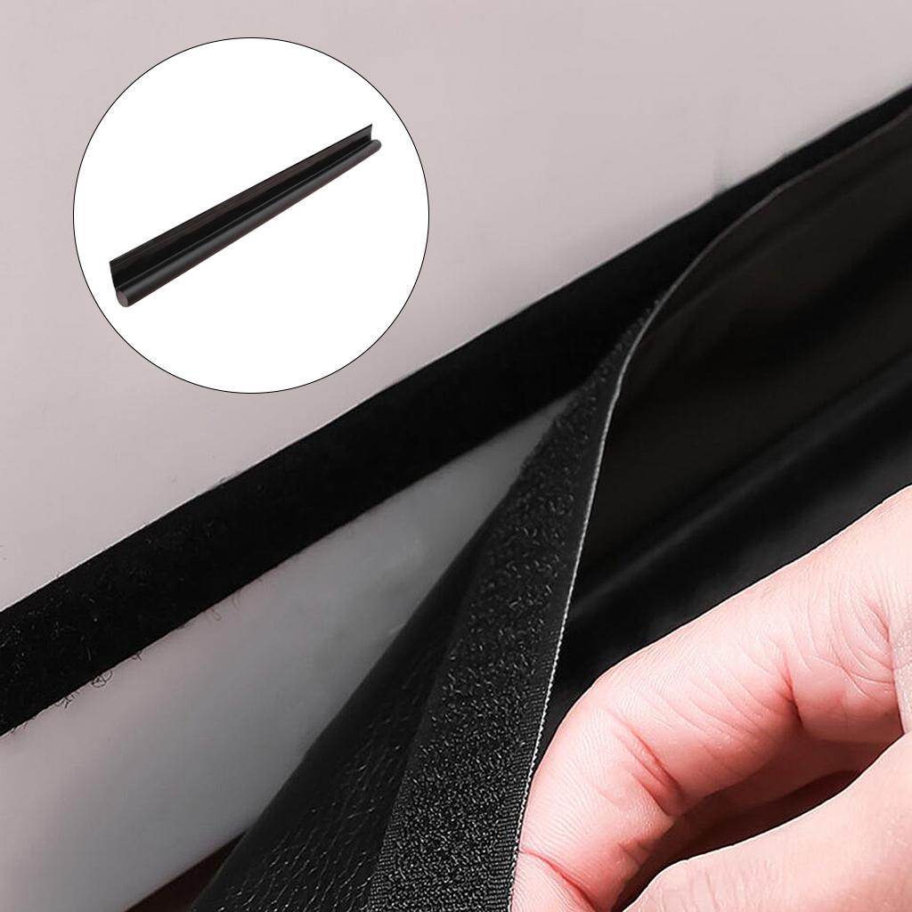 2xDoor Draft Stopper Door Draft Blocker Strong Adhesive 38" Length Black