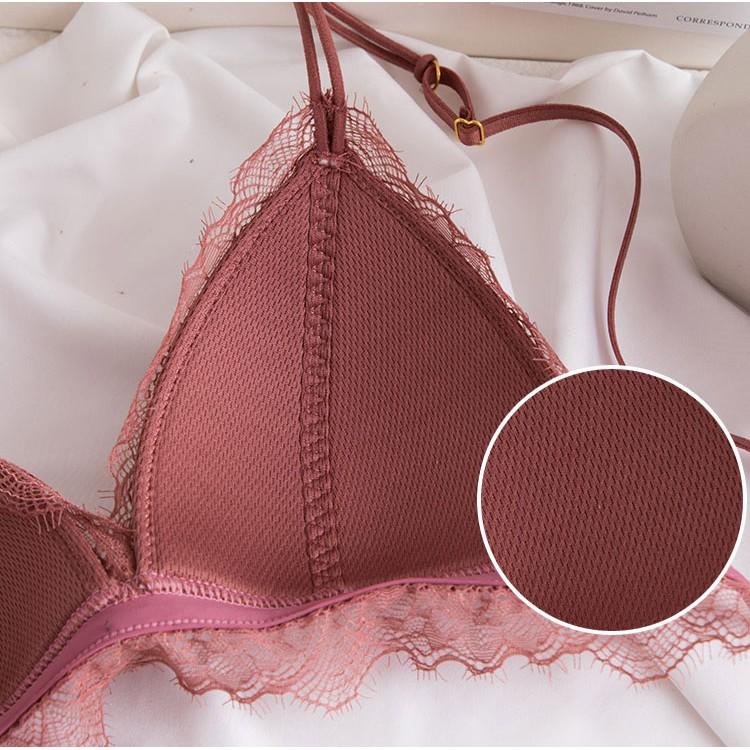 Bộ Bralette Ren Đệm Mỏng 3D Mới S322