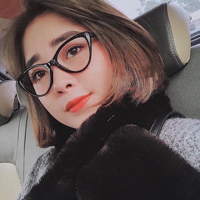 Kính râm kính mát mắt mèo heominhon giả cận thời trang sành điệu