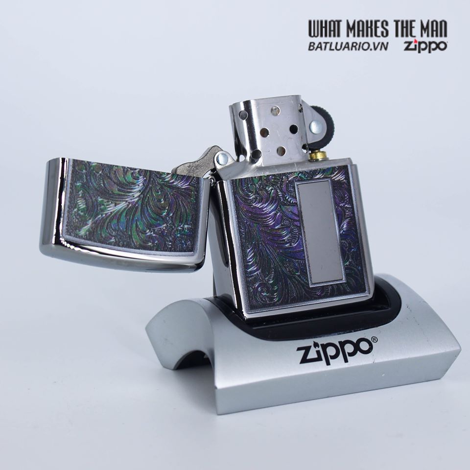 Bật Lửa Zippo 49139 – Zippo Colorful Venetian Design High Polish Chrome