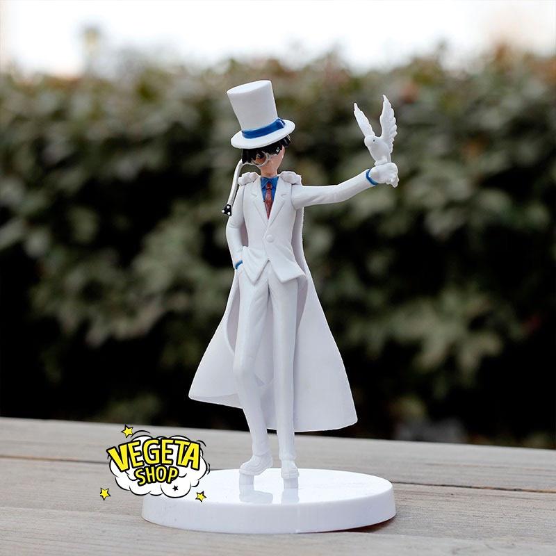 Mô hình Kaito Kid - Mô hình Conan - Magic Kaito - Siêu đạo chích Kid tung áo choàng cầm chim bồ câu - Cao 14,5cm