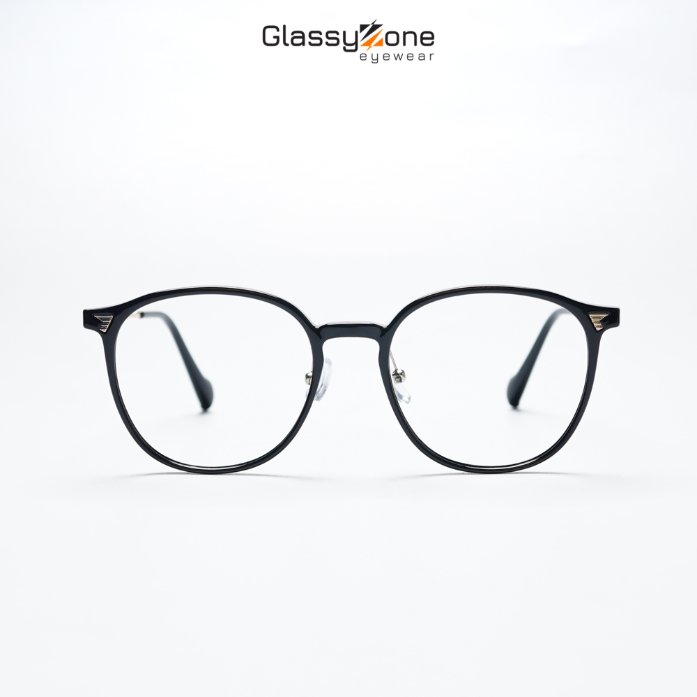 Gọng kính cận, Mắt kính giả cận nhựa dẻo Form Tròn Unisex Nam Nữ Lilla - GlassyZone