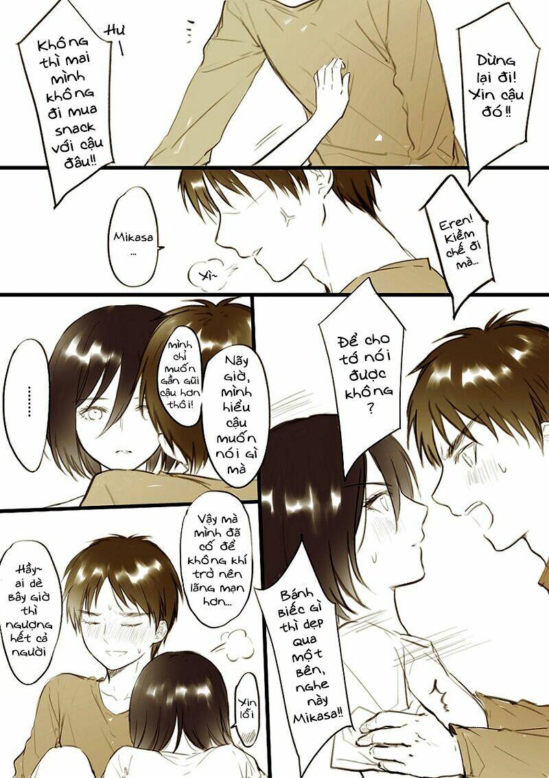 tấn công người khổng lồ - doujinshi our night chapter 2 13