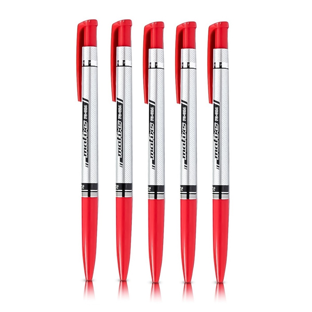 Set 5 bút bi Flexoffice FO-024 ngòi 0.7mm I Bút Matixs Thiên Long FO024 có ruột BPR-05 thay thế