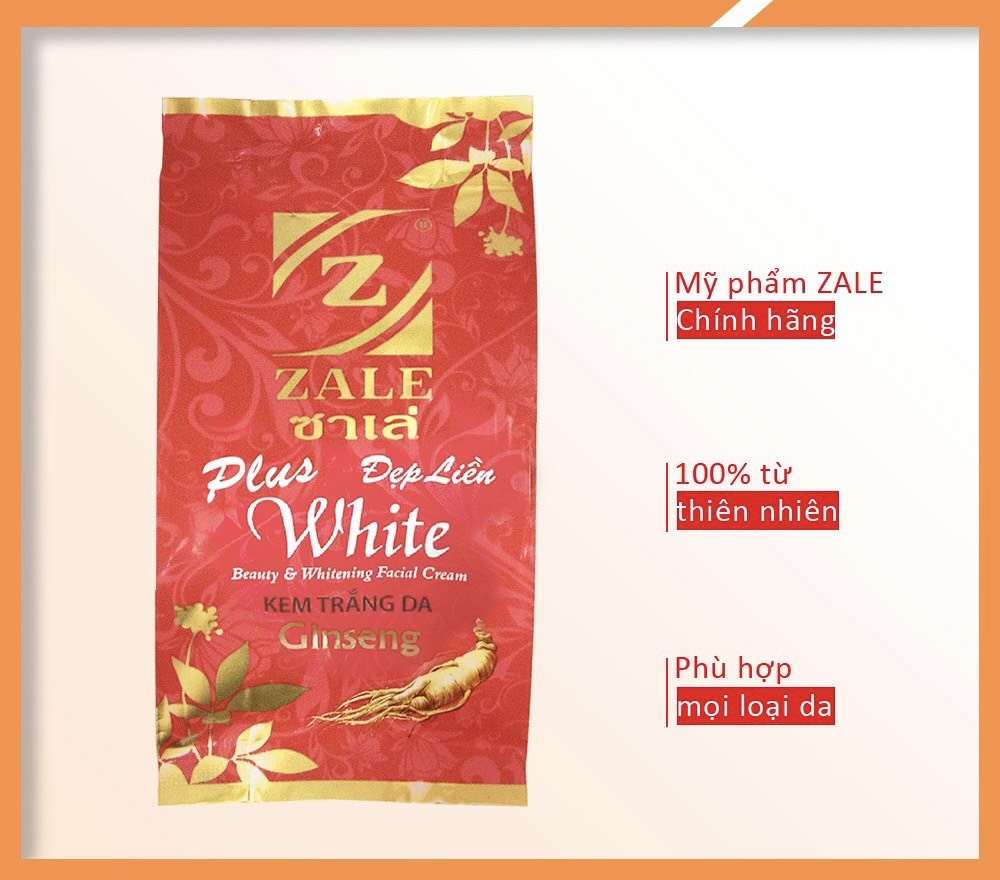 KEM DƯỠNG TRẮNG DA ZALE ĐỎ NHÂN SÂM - 01 HỘP 24 HỦ