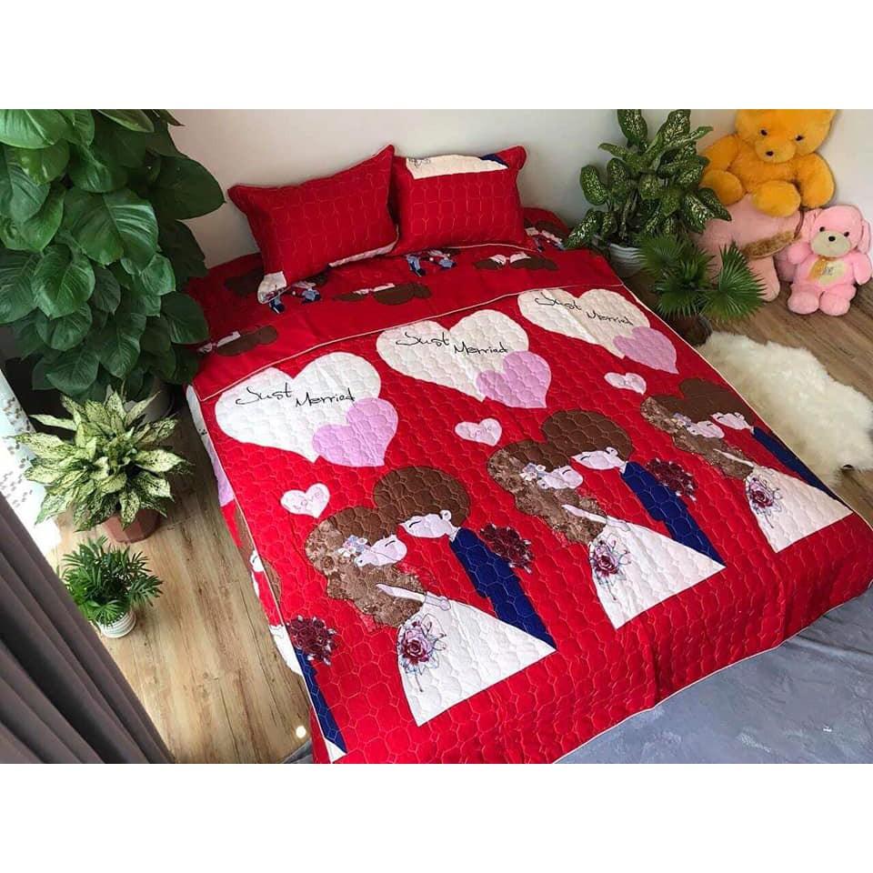 BỘ CHĂN GA COTTON POLY TRẦN BÔNG
