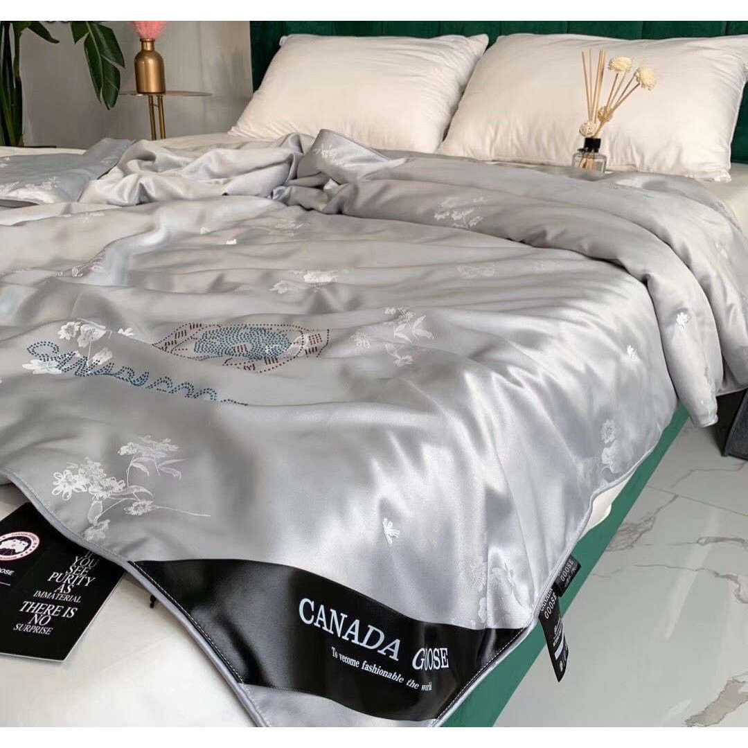 CHĂN HÈ LỤA TENCEL CANADA CAO CẤP 2MX2M3 MÀU GHI