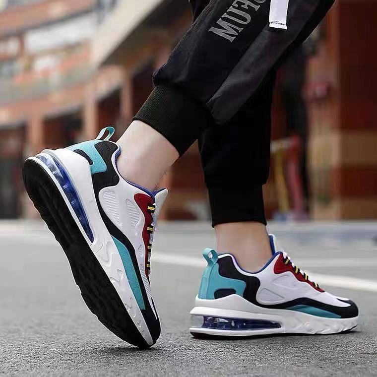 Hình ảnh Giày Thể Thao Nam AZARA- Sneaker Màu Trắng - Đen, Giày Thể Thao Giúp Tăng Chiều Cao Nam Nữ, Đế Chống Sốc - G5220