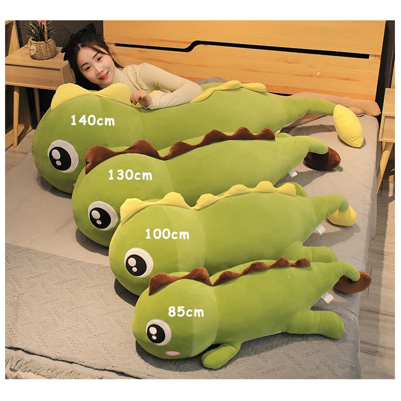 Thú nhồi bông khủng long đuôi tim - Size từ 60cm đến 190cm - Quà tặng gấu bông khủng long đuôi tim siêu đáng yêu - Gối ôm mềm mịn co dãn bốn chiều cho bé