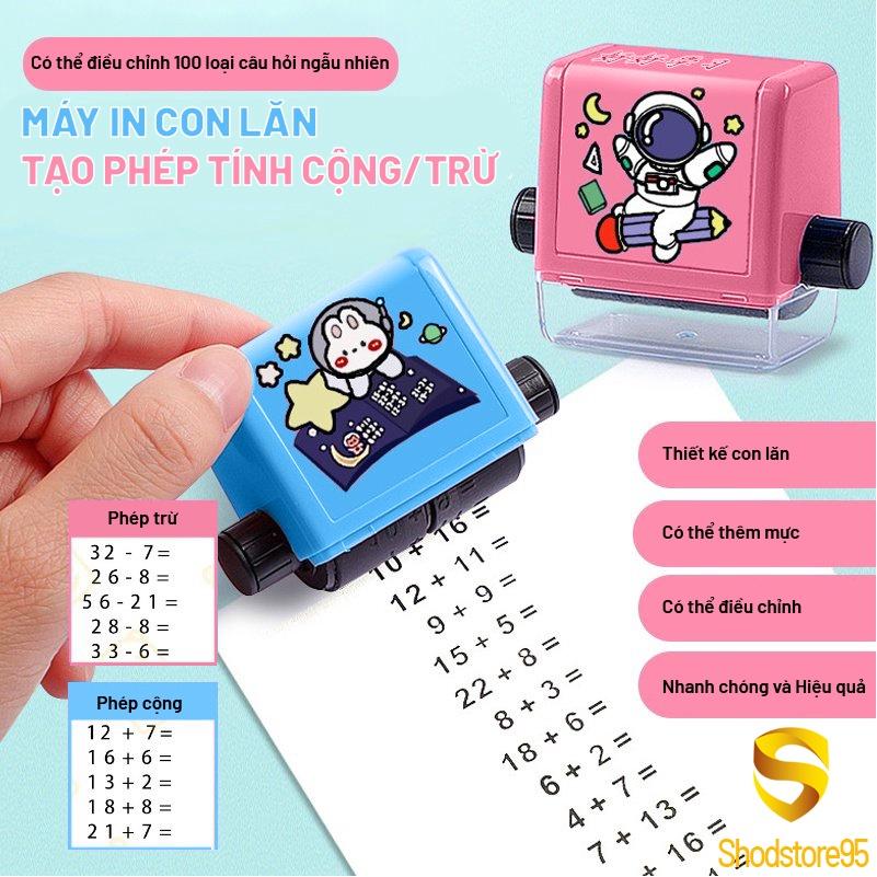 Combo Bộ Máy In Con Lăn Tạo Phép Tính CỘNG TRỪ - Bộ 2 Máy Lăn Tạo Dãy Phép Tính Cực Nhanh Chóng -- Hàng Chất Lượng KST