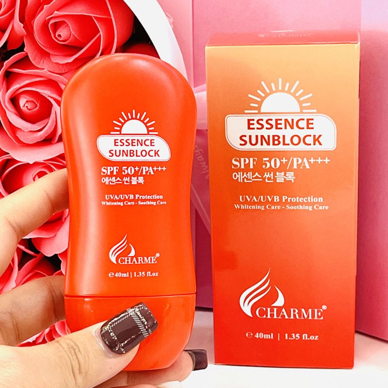 Kem Chống Nắng Dưỡng Trắng Da Chống Lão Hóa SPF 50+ PA+++ Charme Hàn Quốc 50ml