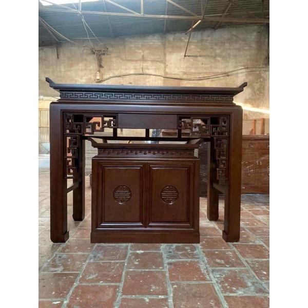 Bàn thờ gỗ sồi 107cm