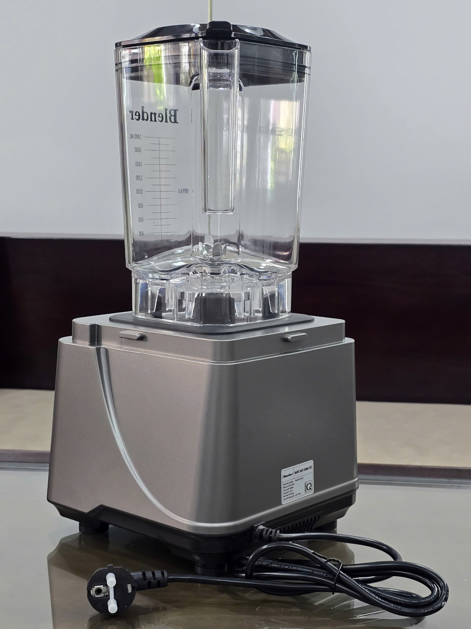 Máy xay sinh tố công nghiệp 2680W Raiden RD-628, cối 3L xay đá, rau má, gia vị, muối ớt, nước sốt - Hàng chính hãng