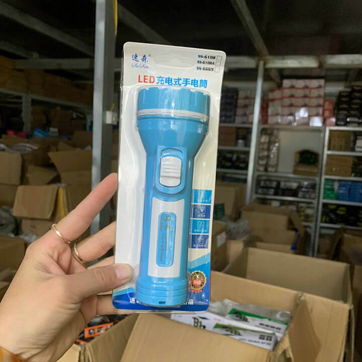 Đèn pin cầm tay siêu sáng 2 chế độ, pin trâu, đèn pin Led cầm tay chiếu xa cho gia đình - SS6108