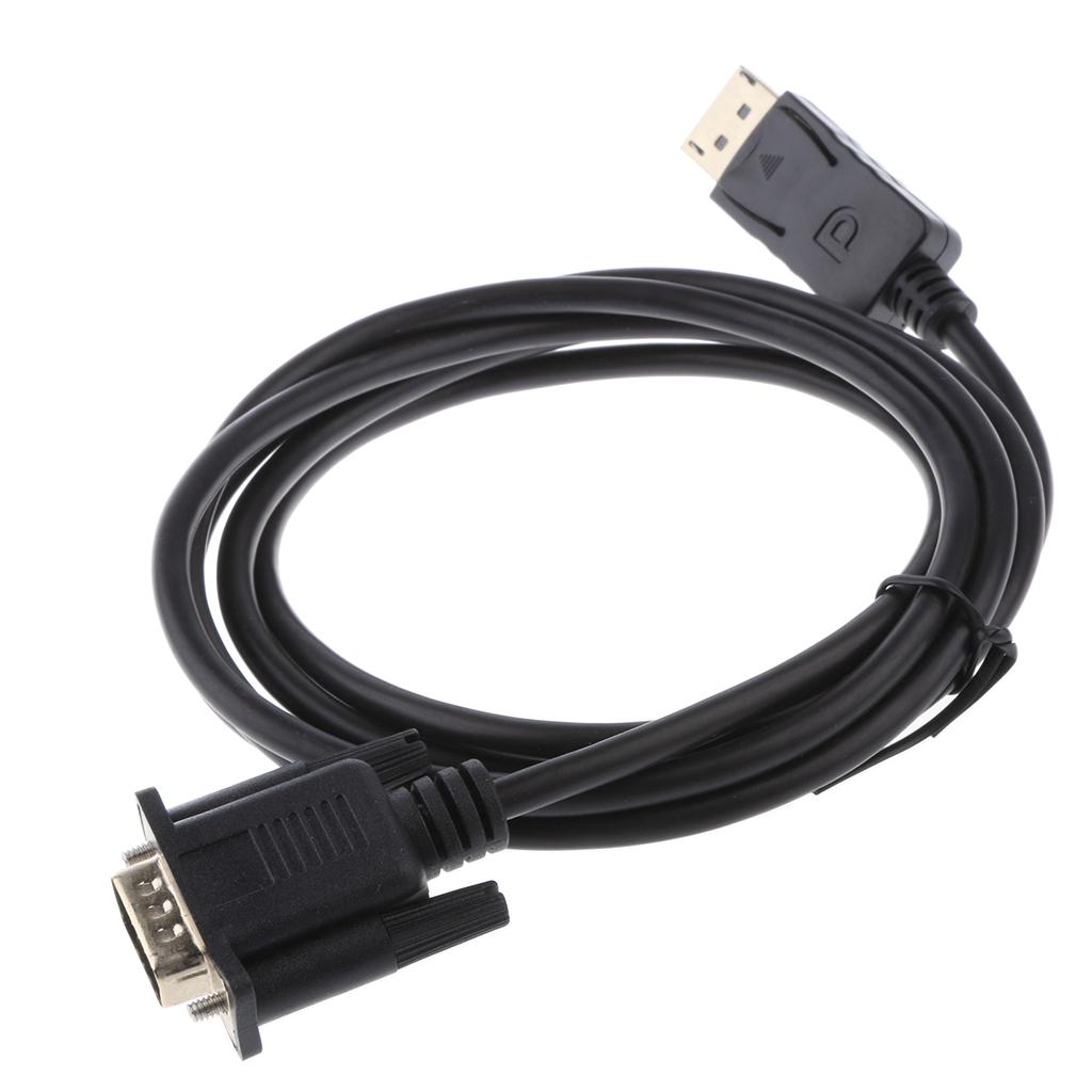 1.8M/6FT DP To VGA Cable Gold Plated 1080P DisplayPort DP To VGA Adapter