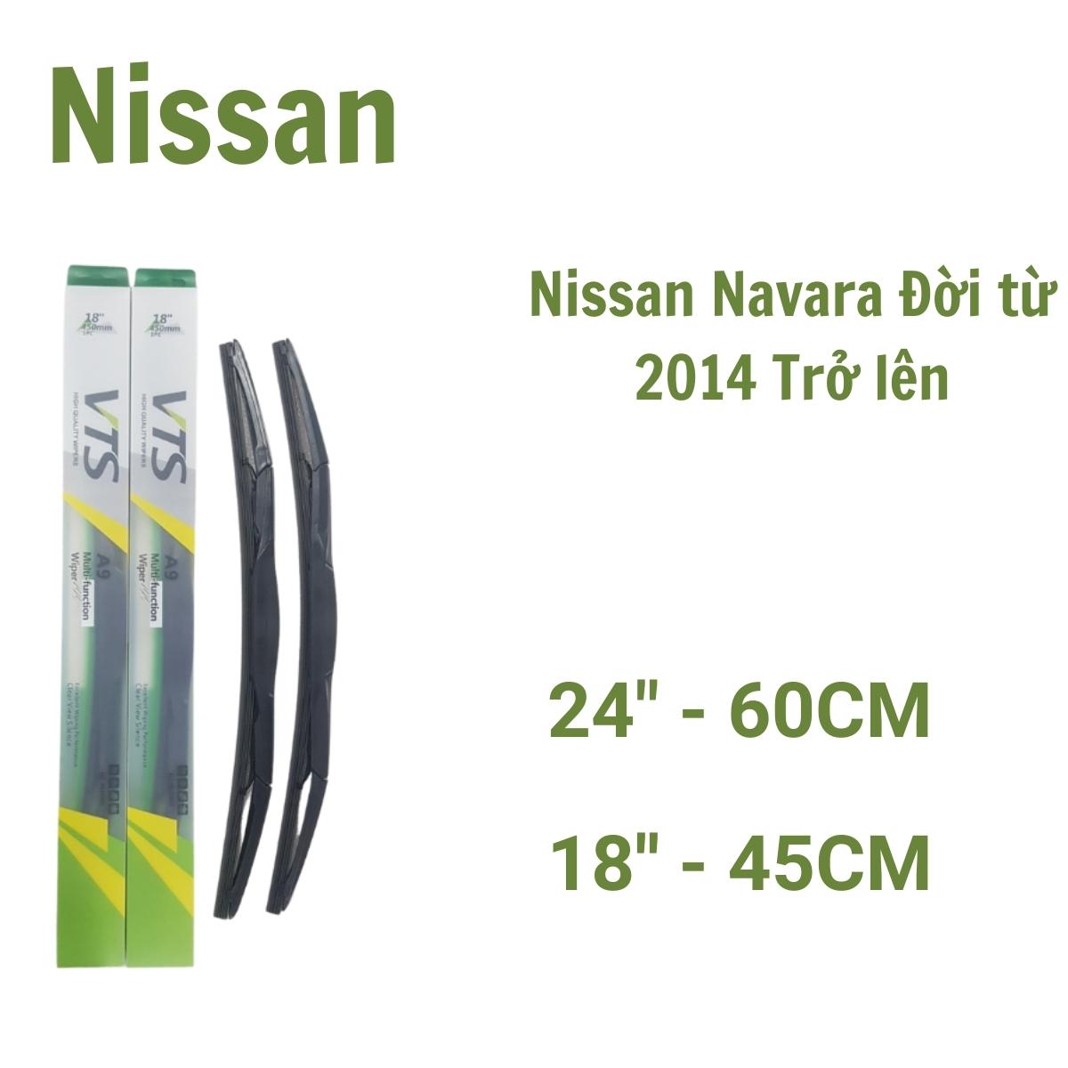 Cần gạt mưa ô tô Silicon thanh 3 khúc A9 dành cho xe Nissan:Juke, Micra, Qashai và các hãng xe khác của Nissan - Hàng nhập khẩu
