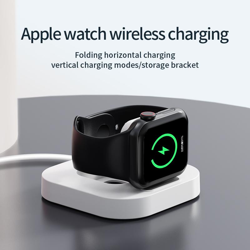 Bộ sạc không dây từ tính mini có thể gập lại cho Apple Watch Series 8 7 6 5 4 SE 3 2 IWatch Type C Sạc không dây cho Apple Watch