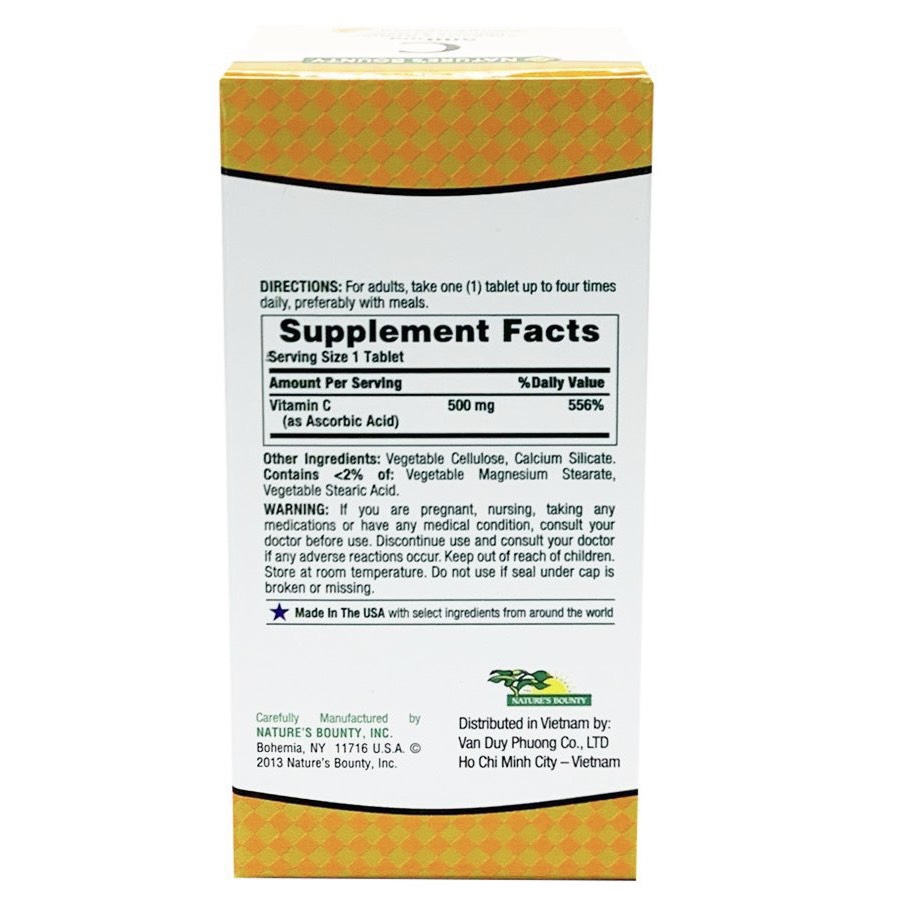 Viên uống bổ sung Vitamin C Nature's Bounty 100 viên chính hãng mỹ