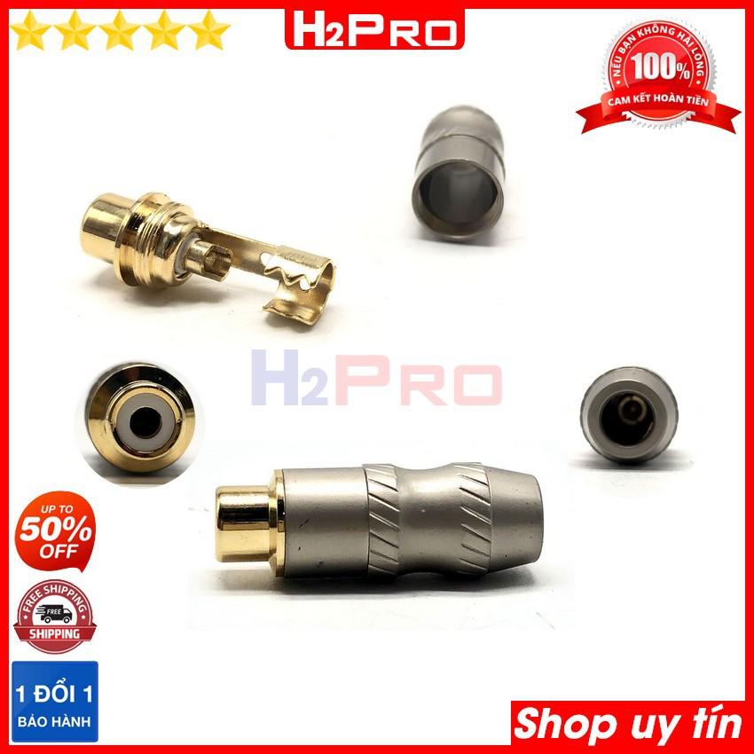 Đầu jack AV cái GOLD SNAKE H2Pro cao cấp đồng pha (1 chiếc), Jack RCA-AV cái hàn dây chuyên dụng (Chiếc)