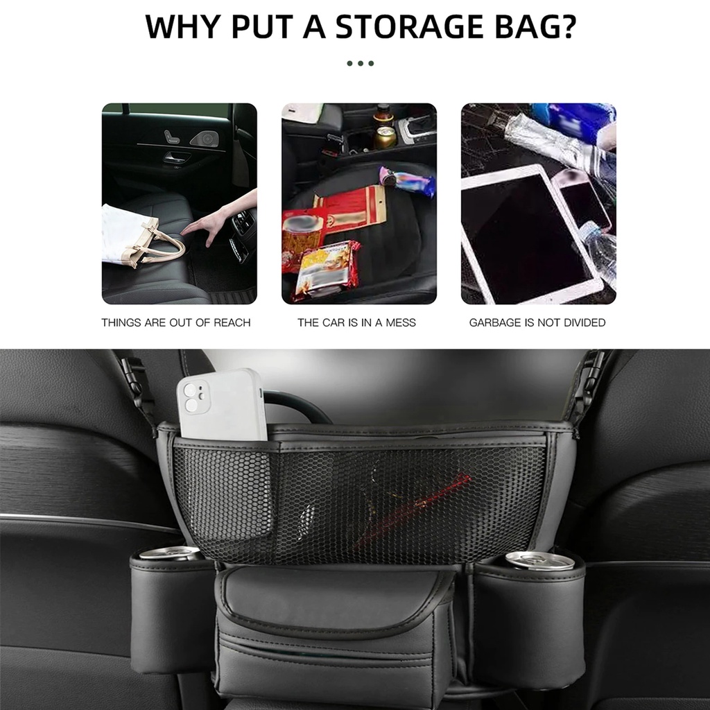 Túi đựng đồ cho hàng ghế ô tô da Nappa Back Seat