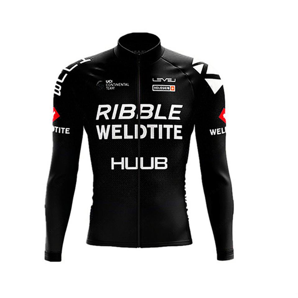 Màu gradient mùa thu Huub Cycling Jersey Long Sleeve 2023 MỚI quần áo đi xe đạp thể thao thoáng khí Jersey nam đường xe đạp MTB Quần Color: 8 Size: XS
