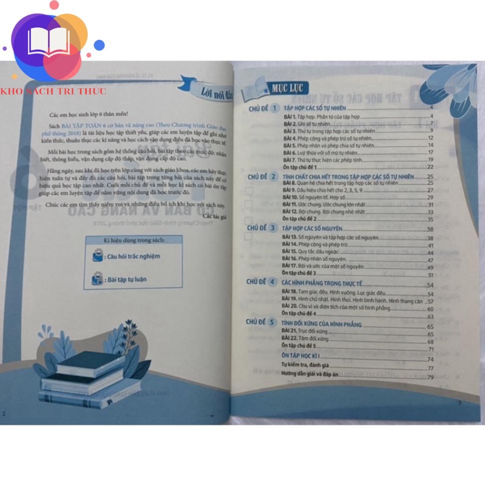 Sách - Bài tập Toán 6 cơ bản và nâng cao tập một