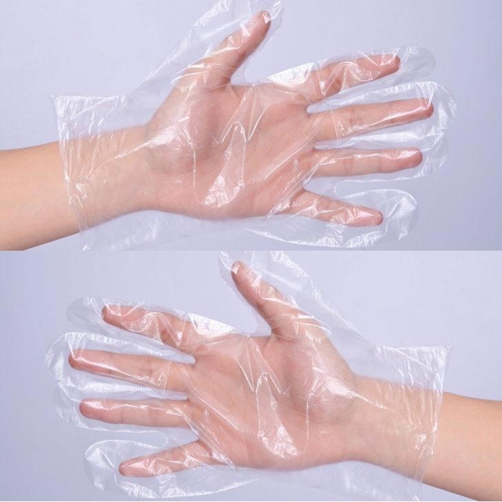 Túi 100 găng bao tay HDPE tự phân hủy sinh học dùng một lần chuyên trộn rau thịt và thực phẩm khác