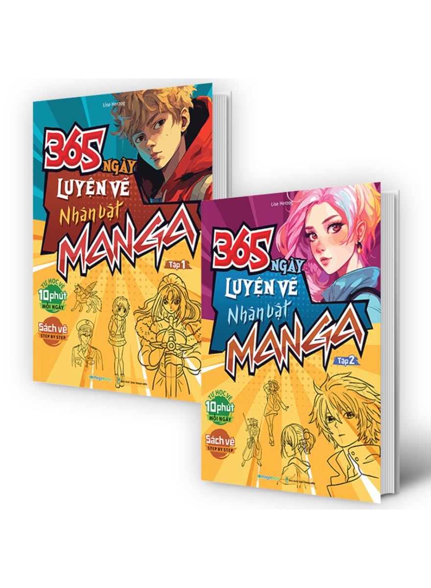 Combo 365 Ngày Luyện Vẽ Nhân Vật Manga  _MEGA