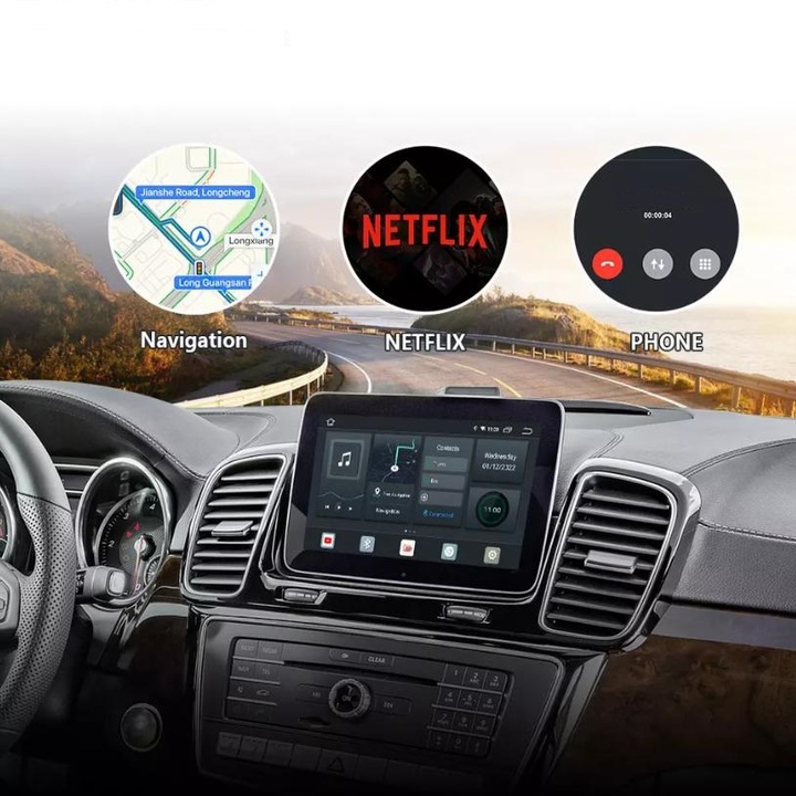 AndroidBox Ai Thế Hệ Mới Nhất dành cho xe ô tô. Android Chip 8 nhân, ram 4G, rom 64G PLC-S21E