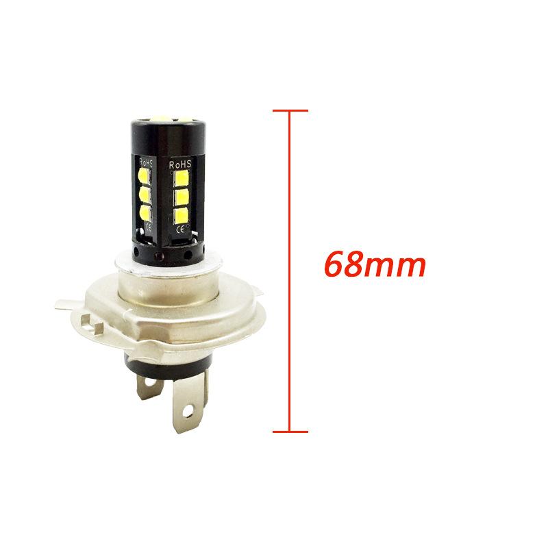 Đèn pha led xe máy đặc biệt đèn pha led xa và gần đèn pha H4 H6 vuốt đơn P15D BA20D xe điện áp suất rộng