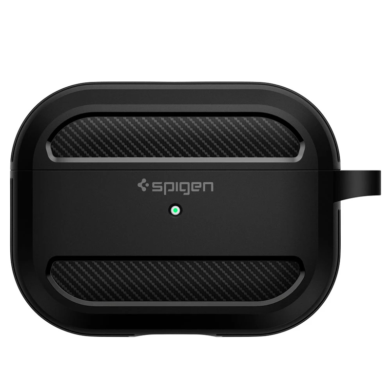 Vỏ Ốp Airpods Pro Spigen Rugged Armor - Hàng chính hãng