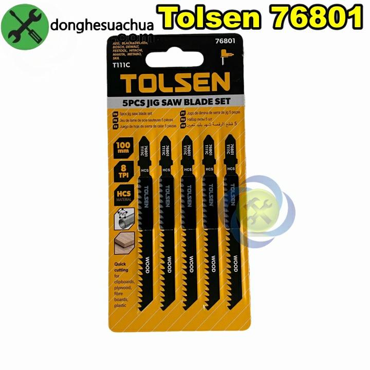 Lưỡi cưa lộng gỗ - nhựa Tolsen 76801 100mm, 8TPI màu đen