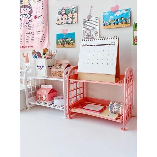 M454 Kệ Nhựa Decor Mini 2 Tầng