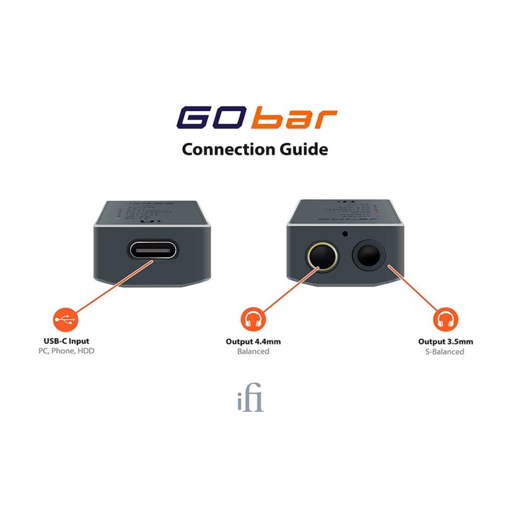 Bộ Chuyển Đổi Âm Thanh DAC/AMP Portable iFi Go Bar - Hàng Chính Hãng