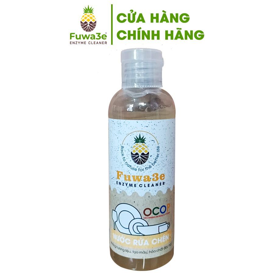 Nước rửa chén hữu cơ Fuwa3e organic Enzyme sinh học 100ml an toàn cho bé bảo vệ da tay