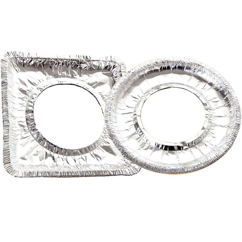 Set 10 Giấy Bạc Lót Kiềng Bếp Ga Chống Tràn Dầu Mỡ - Giấy Bạc Chịu Nhiệt Tốt